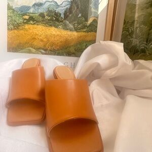 H&M Tan Heeled Sandals